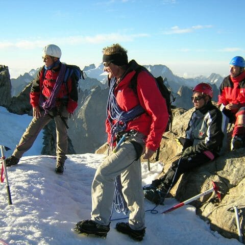 Equipe Itheis au sommet de la MEIJE (Massif des Ecrins)